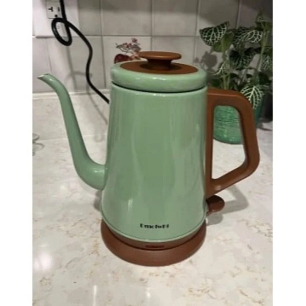New Gooseneck Electric Kettle(1.0L), 100% Stainless Steel BPA Free Classic
